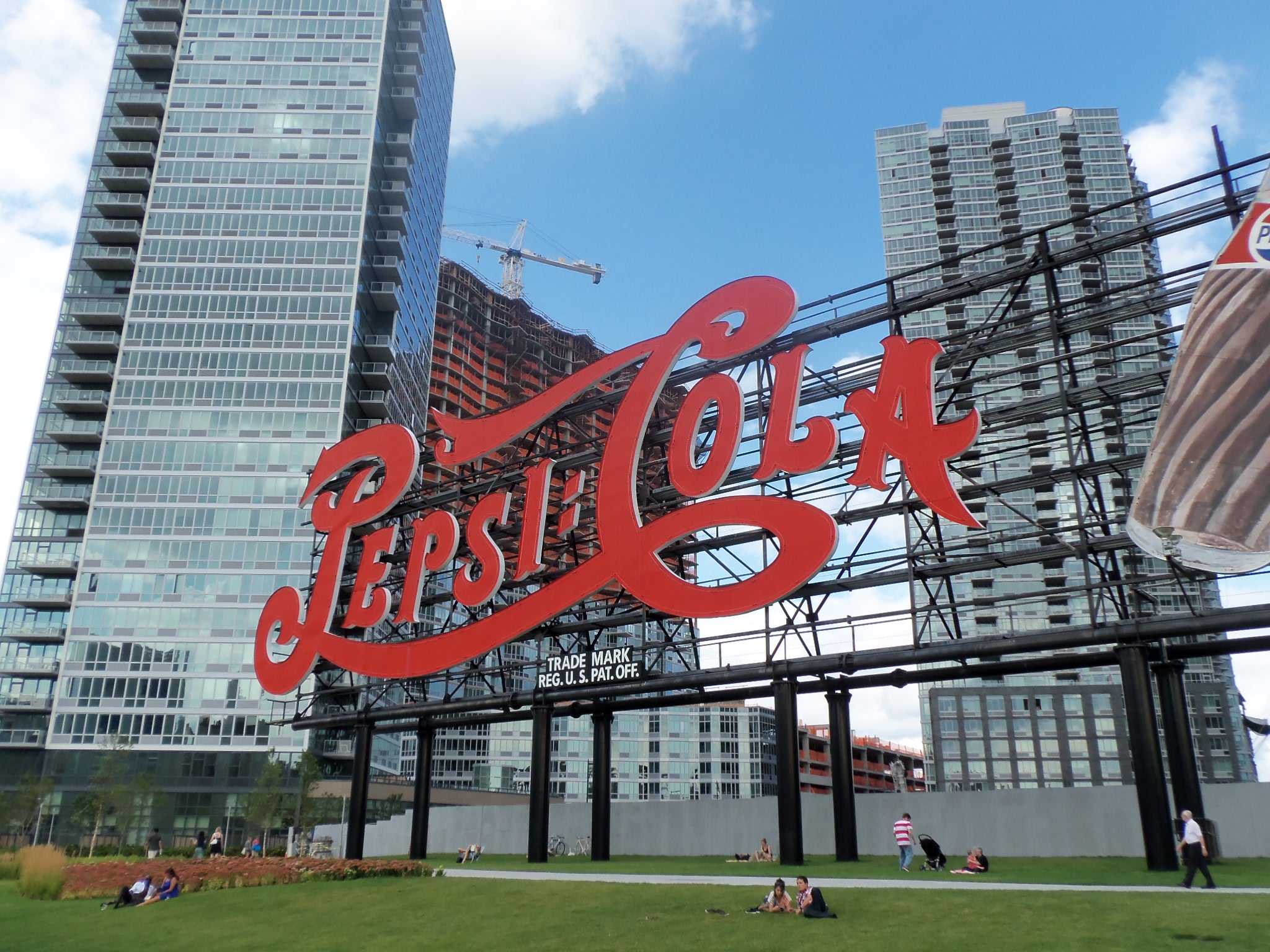 The Pepsi sign, in more tranquil times